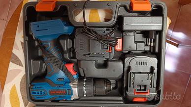 Trapano Avvitatore A Batteria 21V Kit Completo - 3 Funzioni, 2 Batterie 2000mAh, 24 Accessori, Ideale Per Casa E Fai Da Te