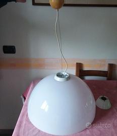 Lampadario vintage di cristallo