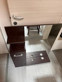 Specchio bagno contenitore