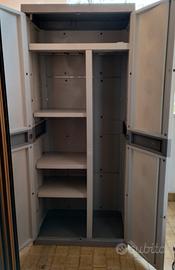 armadio plastica da esterno 2 ante