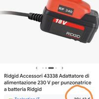 Ridgid Alimentatore 220 volt Pressatrice multistra