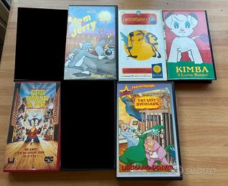 Lotto 5 VHS Cartoni Anni '80/'90