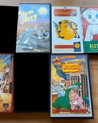 Lotto 5 VHS Cartoni Anni '80/'90
