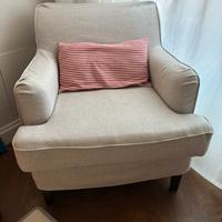 Poltrona ROCKSJÖN Ikea beige nuova