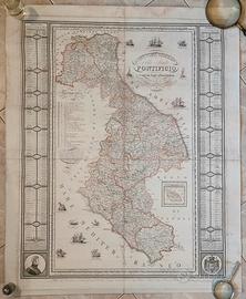 Nuova Carta Geografica dello Stato Pontificio Ripr