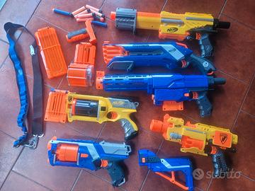 Set completo NERF con  fucili, pistole e dardi