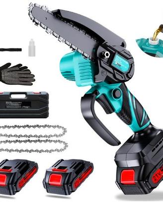 Mini Motosega a Batteria Con 2×2,0Ah Batterie