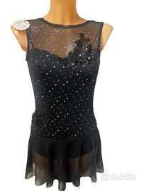 Body pattinaggio ragazza nero