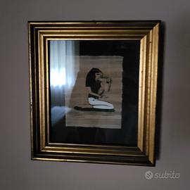 Quadro con papiro divinità Horus