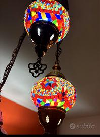 Lampadario Turco a Mosaico 3 luci