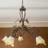 Lampadario + 2 lampade