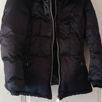 Piumino d'oca con collo di volpe Geospirit