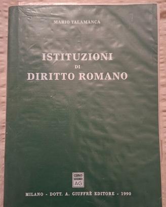 Libro Istituzioni di diritto romano Talamanca 1990