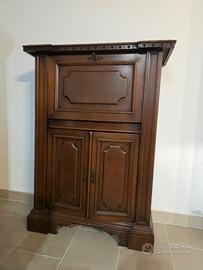 Mobile antico con ribalta - Legno massello