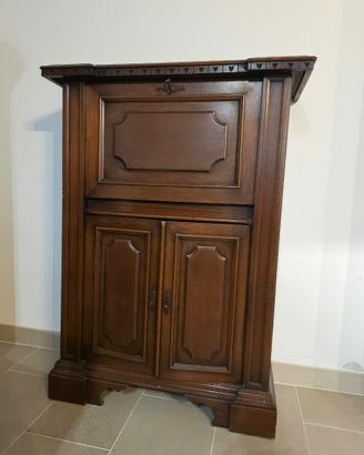 Mobile antico con ribalta - Legno massello