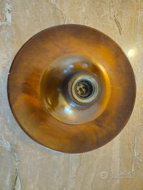 lampadario o applique vintage legno massello