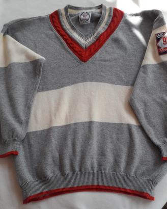 Maglione vintage a V per bambino