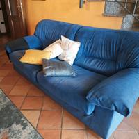 Divano 3 posti in alcantara 