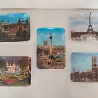 Set Piattini vassoi ricordo Melamina anni 60/70