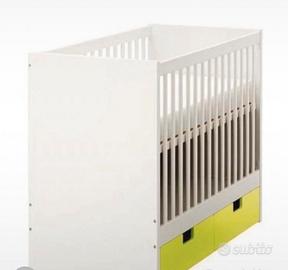 Lettino ikea stuva cin cassetti verdi