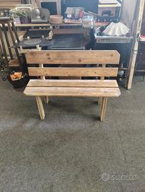 Panchina in legno spazzolato