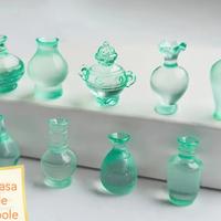 9 bottigliettine per casa delle bambole 