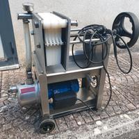 Pompa filtro vino elettrica inox con filtri