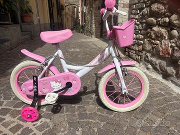 Bicicletta bambina con rotelle regolabili