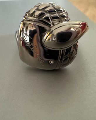 ANELLO JUST CAVALLI IN ACCIAIO CON CUORE E ZIRCONE