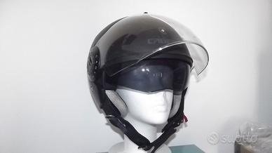 Casco moto scooter nero Riviera V3 L 59-60