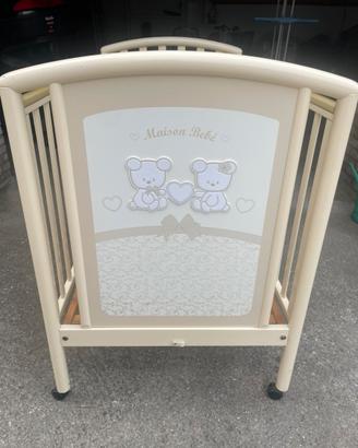 Lettino bambini con materasso