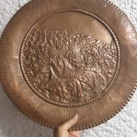 piatto decorativo in rame