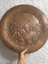 piatto decorativo in rame