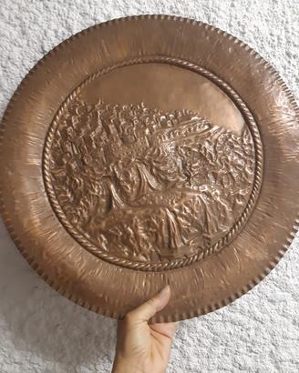 piatto decorativo in rame
