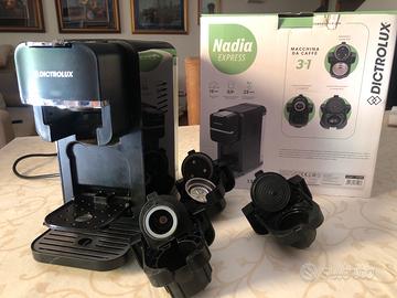 Macchina da caffe’ Nadia, tre in uno.