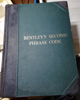 Bentley's second phrase code 1952 ex SAFAU