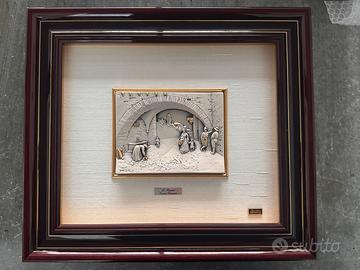 Quadro vintage in argento 925