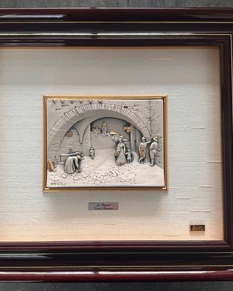 Quadro vintage in argento 925