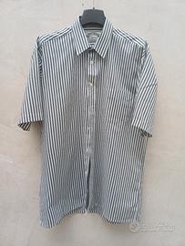 Antonio Vitali camicia a righe uomo maniche corte