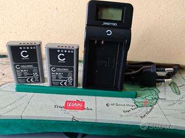 Olympus Pen f Caricatore e due batterie BNL-1
