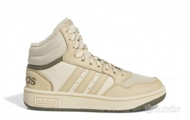 scarpe Adidas beige Hoops mid 3 taglia 38 2/3
