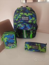 zaino Seven con astuccio a 3 cerniere e bustina 