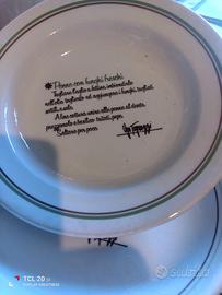 Serie piatti firmati Ugo Tognazzi