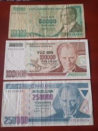 Banconote turche 