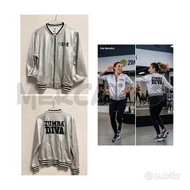 GIUBBOTTO D WE ARE ZUMBA DIVA ARGENTO TAGLIA M