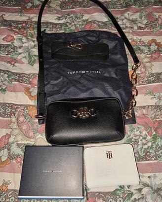 Set Tommy Hilfiger: Borsa a Tracolla + Portafoglio