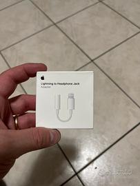 Adattatore Apple cuffie lightning - jack 3,5 nuovo