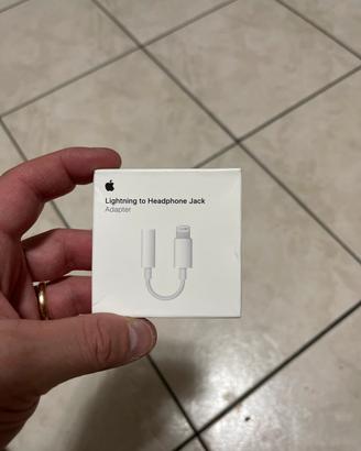 Adattatore Apple cuffie lightning - jack 3,5 nuovo