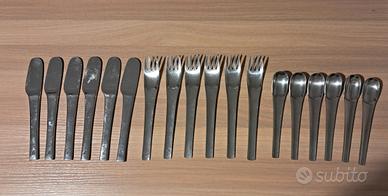 18 Posate Alitalia Linea 72 Joe Colombo Pinti inox