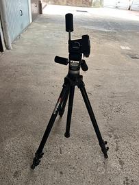 Treppiedi Manfrotto 055 con testa 029 MKII